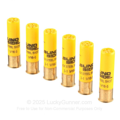 Large image of Premium 20 Gauge Ammo For Sale - 3" 1-1/16 oz. #5 Steel Shot Ammunition in Stock by Winchester Blind Side - 25 Rounds
