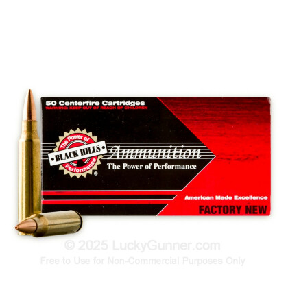 Large image of Cheap 223 Rem Ammo For Sale - 77 Grain HP Ammunition in Stock by Black Hills Ammunition - 50 Rounds