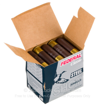 Large image of Bulk 10 Gauge Ammo For Sale - 3-1/2” 1-5/8oz. #2 Steel Shot Ammunition in Stock by Federal Classic Steel - 250 Rounds