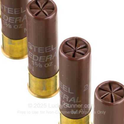 Large image of Bulk 10 Gauge Ammo For Sale - 3-1/2” 1-5/8oz. #2 Steel Shot Ammunition in Stock by Federal Classic Steel - 250 Rounds