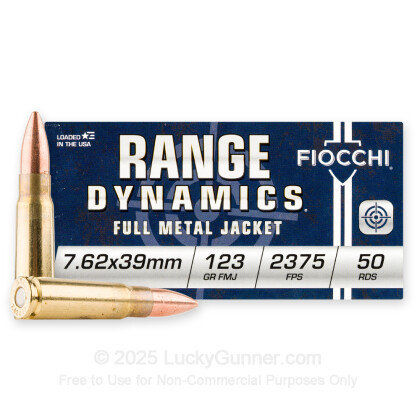 Large image of Bulk 7.62x39 Ammo For Sale - 123 Grain FMJ Ammunition in Stock by Fiocchi - 500 Rounds