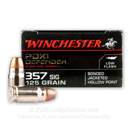 Large image of Premium 357 Sig Defense Ammo In Stock - 125 gr JHP - 357 Sig Ammunition by Winchester Supreme Elite For Sale - 20 Rounds