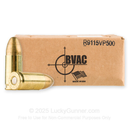 Image 2 of BVAC 9mm Luger (9x19) Ammo