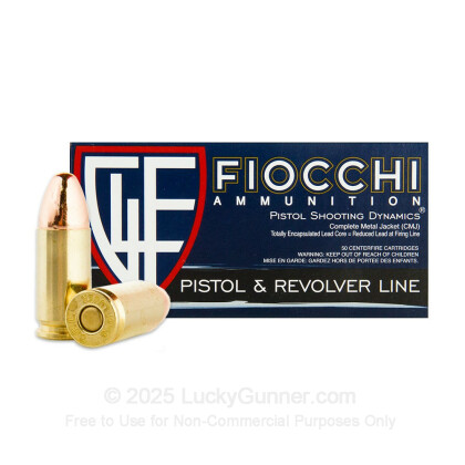 Large image of Bulk 9mm - 115 gr CMJ - Fiocchi - 1000 Rounds For Sale Online