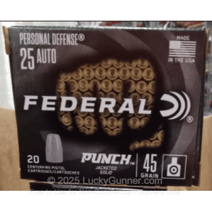 Image 1 of Federal .25 Auto (ACP) Ammo