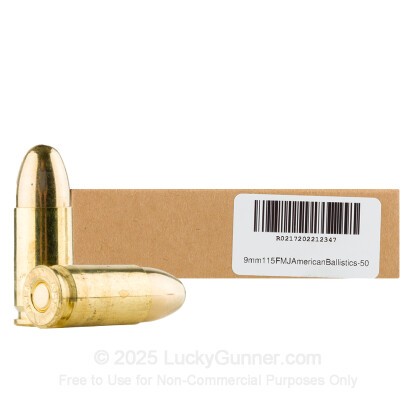 Image 2 of American Ballistics 9mm Luger (9x19) Ammo