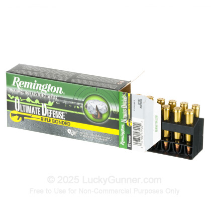 Large image of Premium 223 Rem Ammo For Sale - 62 Grain PSP CLUB Ammunition in Stock by Remington Ultimate Defense Rifle Bonded - 20 Rounds