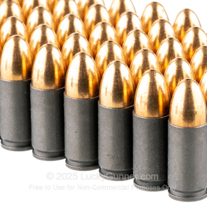 Large image of Bulk 9mm Ammo For Sale - 115 Grain FMJ Ammunition in Stock by Wolf Performance - 1000 Rounds