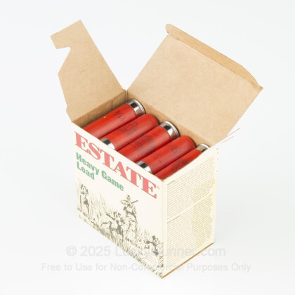 Large image of Bulk 12 Gauge Ammo For Sale - 2-3/4" 3-1/4 Dram 1-1/4 oz. #6 Shot Ammunition in Stock by Estate Heavy Game Load - 250 Rounds