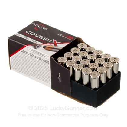 Large image of Fiocchi CovertX 357 Mag Ammo For Sale - 125 Grain JHP - 20 Rounds
