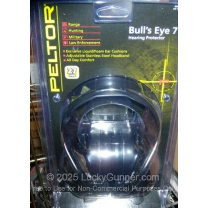 Large image of Peltor Black Bull's Eyes 7 Passive Earmuffs For Sale - 27 NRR - Peltor Hearing Protection in Stock