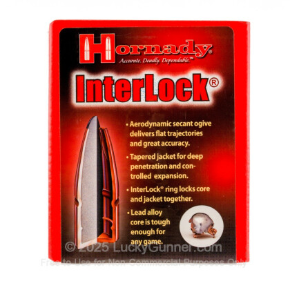 Large image of Bulk 338 Lapua Magnum (.338) Bullets for Sale - 225 Grain Spire Point Bullets in Stock by Hornady - 100
