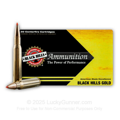 Large image of Premium 30-06 Ammo For Sale - 150 Grain Hornady GMX Ammunition in Stock by Black Hills Gold - 20 Rounds