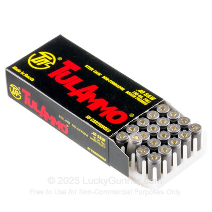 Large image of 40 S&W Ammo For Sale - 180 gr FMJ - 40 S&W Ammunition In Stock by Tula Cartridge Works - 50 Rounds