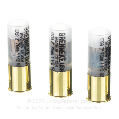 Large image of Premium 12 Gauge Ammo For Sale - 3” 1-1/2oz. Rifled Slug Ammunition in Stock by Brenneke Magnum Crush - 5 Rounds