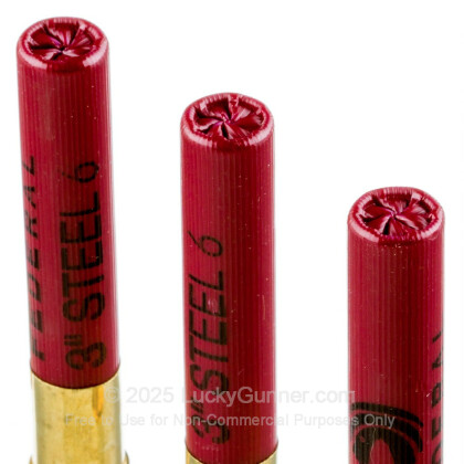 Large image of Cheap 410 Bore Ammo For Sale - 3” 3/8oz. #6 Shot Ammunition in Stock by Federal Field & Range Steel Game & Target - 25 Rounds