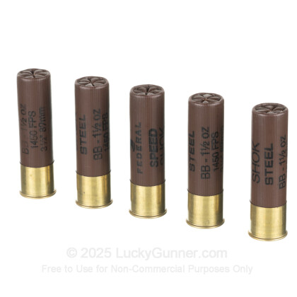 Large image of Cheap 10 Gauge Ammo For Sale - 3-1/2” 1-1/2oz. BB Steel Shot Ammunition in Stock by Federal Speed-Shok - 25 Rounds