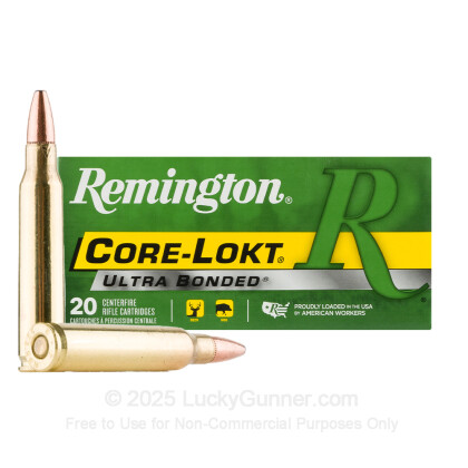 Large image of Premium 223 Rem Ammo For Sale - 62 Grain PSP Ammunition in Stock by Remington Core-Lokt Ultra Bonded - 20 Rounds