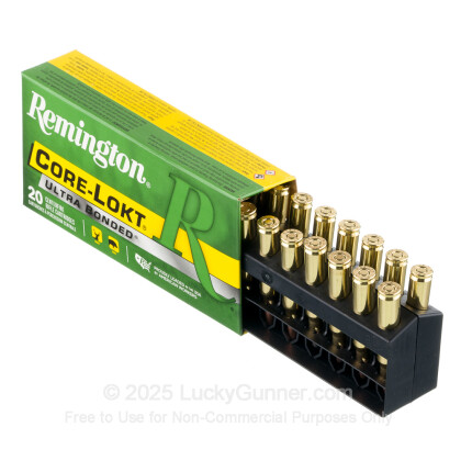 Large image of Premium 223 Rem Ammo For Sale - 62 Grain PSP Ammunition in Stock by Remington Core-Lokt Ultra Bonded - 20 Rounds