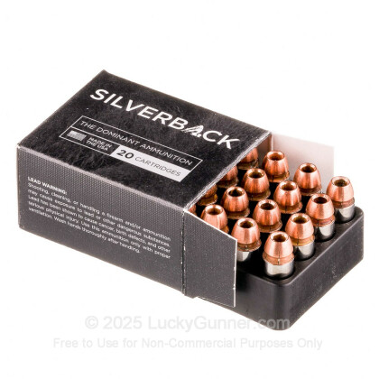Large image of Premium 45 ACP Ammo For Sale - 230 Grain SCHP Ammunition in Stock by Gorilla Silverback - 20 Rounds