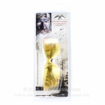 Large image of Duck Commander Amber Lens Camo Frame Shooting Glasses For Sale - 55631 - Ballistic Glasses in Stock