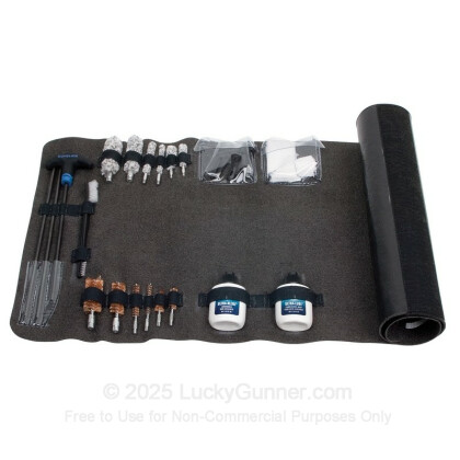 Large image of Gun Cleaning Kit - Roll Up Cleaning Mat - 26 Piece Universal Kit - Gunslick For Sale