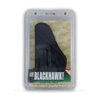 Large image of Blackhawk Nylon Inside-the-Pant Left Hand Holsters For Sale - Blackhawk concealment Holsters for Glock 26, 27, 33, and other sub-compact 9mm/40 S&W pistols