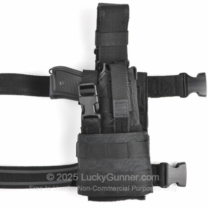 Large image of Ambidextrous Universal Configurable Holster - Belt / Leg-Drop / MOLLE From Eagle Industries - Black
