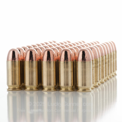 Large image of 45 Auto Ammo For Sale - 230 gr FMJ .45 ACP Ammunition In Stock by Independence - 50 Rounds