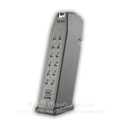 Large image of Factory Glock 10mm G20 15 Round Generation 4 Magazine For Sale - 15 Rounds