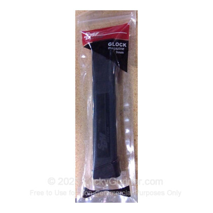 Large image of Cheap 9mm Luger Magazine For Sale - 33 Round 9mm Luger Magazine in Stock by SGM Tactical for 9mm Glocks - 1 Magazine