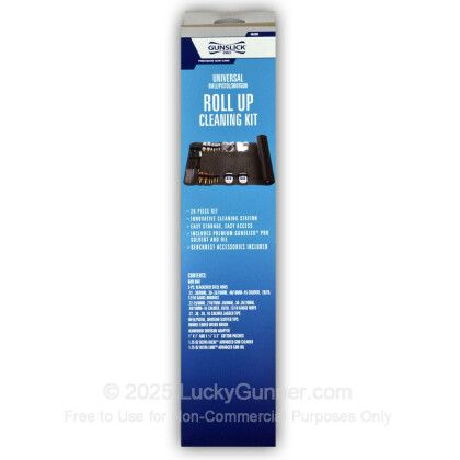 Large image of Gun Cleaning Kit - Roll Up Cleaning Mat - 26 Piece Universal Kit - Gunslick For Sale