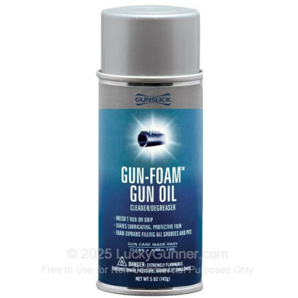 Large image of Gunslick Aerosol Foam Oil for Sale - 5 oz aerosol can - Gunslick