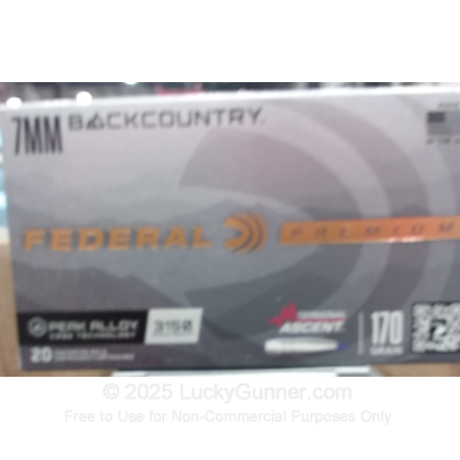 Large image of Federal 7mm Backcountry - 170gr Terminal Ascent - 20rds