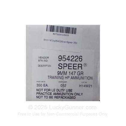 Image 1 of Speer 9mm Luger (9x19) Ammo