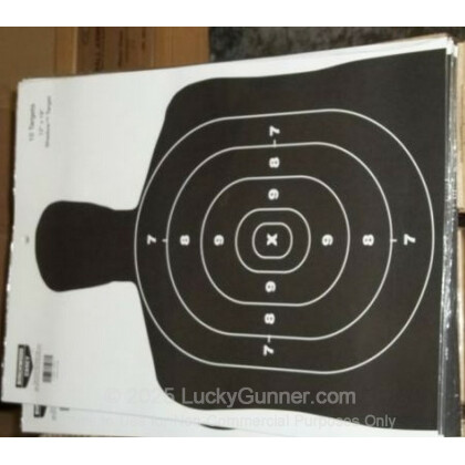 Large image of Birchwood Casey Paper Silhouette Targets For Sale - Black BC27 Targets In Stock