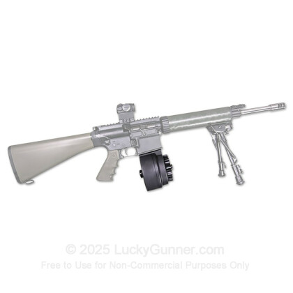 Large image of X-Products AR-10 50rd - .308 - Black - High Capacity Drum Magazine For Sale 