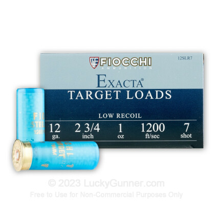 Large image of Bulk 12 ga Steel Target Shot Shells For Sale - 2-3/4" 1 oz  #7 Steel Shot by by Fiocchi - 250 Rounds