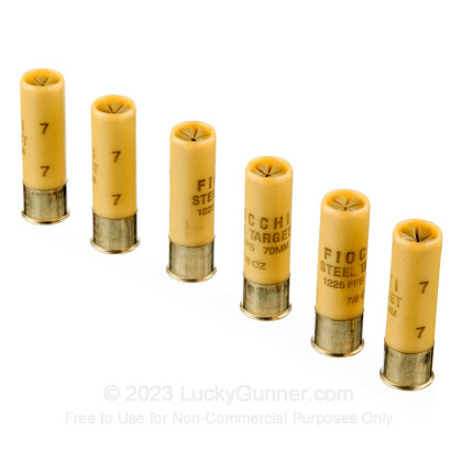 Large image of Cheap 20 ga Steel Target Shot Shells For Sale - 2-3/4" 7/8 oz  #7 Steel Shot by by Fiocchi - 25 Rounds