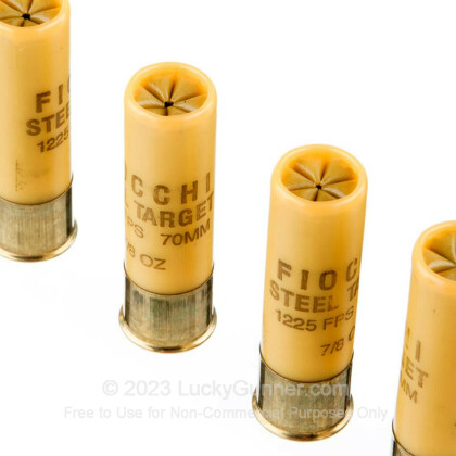 Large image of Bulk 20 ga Steel Target Shot Shells For Sale - 2-3/4" 7/8 oz  #7 Steel Shot by by Fiocchi - 250 Rounds