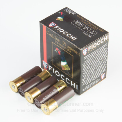 Large image of Cheap 12 Gauge Ammo For Sale - 3" 1-5/8oz. #6 Shot Ammunition in Stock by Fiocchi Golden Pheasant - 25 Rounds