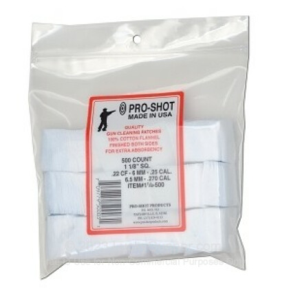 Large image of Pro-Shot Cleaning Patches - .223-.270 - 500 Count