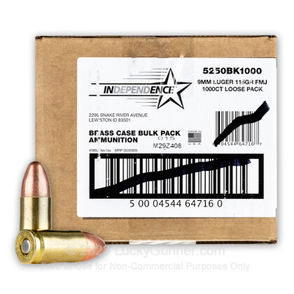 Image 1 of Independence 9mm Luger (9x19) Ammo