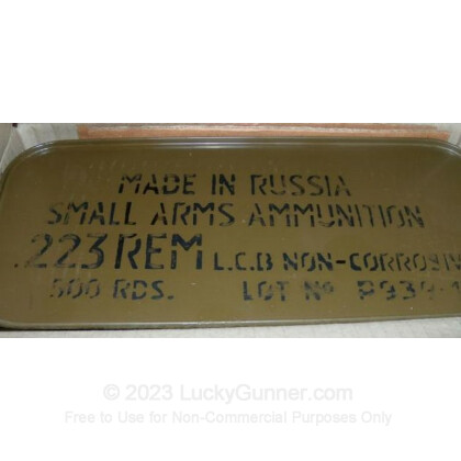 Large image of Cheap Tula 223 Rem Ammo For Sale - 55 grain FMJ Ammunition In Stock - 500 Round Tin