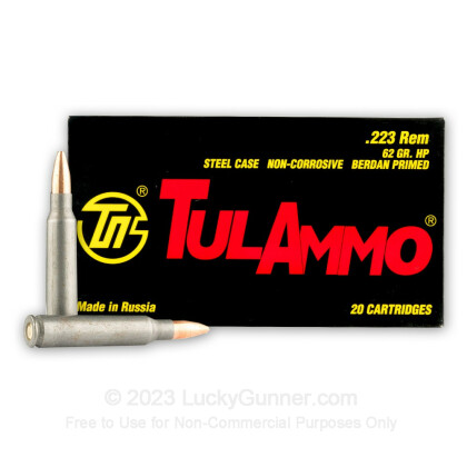 Large image of Bulk Tula 223 Rem Ammo For Sale - 62 grain HP Ammunition In Stock