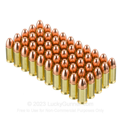 Large image of 9mm - 147 gr FMJ - Fiocchi - 1000 Rounds