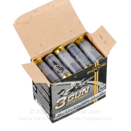 Large image of Bulk 12 Gauge Ammo For Sale - 2-3/4” 1-1/8oz. #7.5 Shot Ammunition in Stock by Fiocchi 3 Gun Match - 250 Rounds
