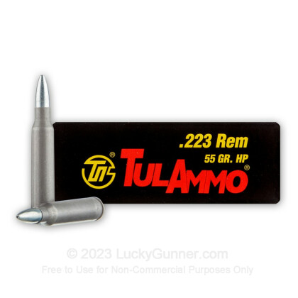 Large image of Cheap Tula 223 Rem Ammo For Sale - 55 grain HP Ammunition In Stock
