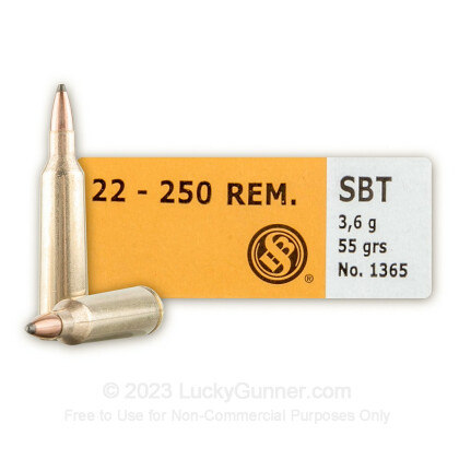 Image 1 of Sellier & Bellot .22-250 Remington Ammo