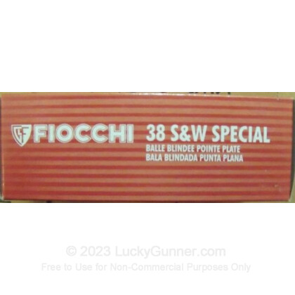 Large image of 38 Special Ammo For Sale - 110 gr +P FMJ Fiocchi Ammunition In Stock